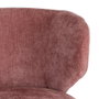 Sillón Giratorio Rosa Tejido-Madera 73 X 68 X 74 cm