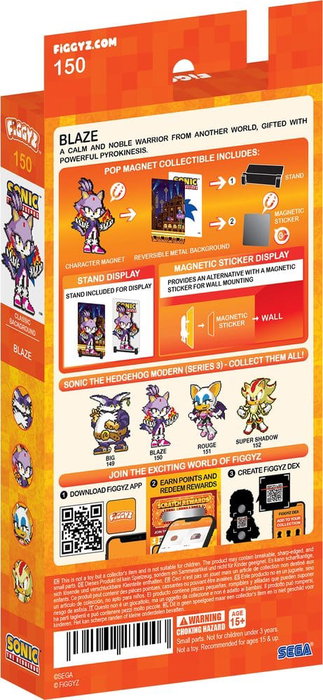 FiGGYZ Blaze the Cat Figura Coleccionable Magnética 11 cm FiGGYZ Blaze the Cat Figura Coleccionable Magnética 11 cm