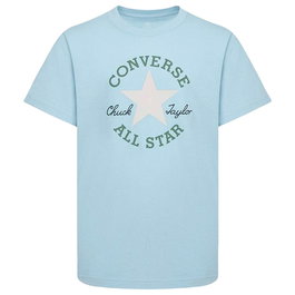 Camiseta de Manga Corta Infantil Converse Sustainable Core Sse Azul cielo