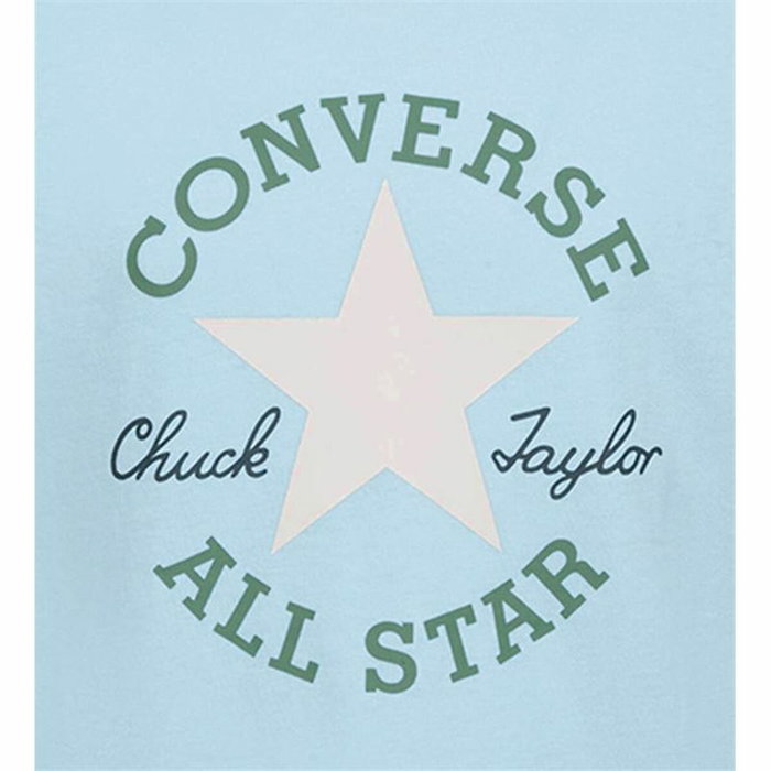 Camiseta de Manga Corta Infantil Converse Sustainable Core Sse Azul cielo