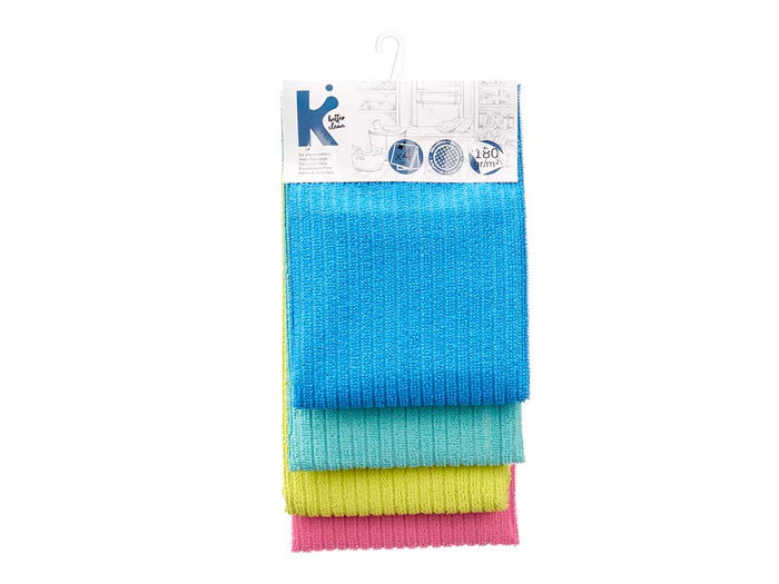 Arte Regal Set 4 Paños de Microfibra 180 gr/m² 40x60 cm Multicolor para Limpieza (Set de 24)