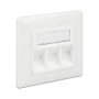 DeLOCK 86194 Keystone Anschlussdose 3 Port kompakt RJ-45