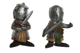 DKD Home Decor Figura de Resina Templario Surtido de 2 Unidades