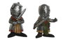 DKD Home Decor Figura de Resina Templario Surtido de 2 Unidades