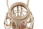 DKD Home Decor Portavelas de Yute y Cristal Natural