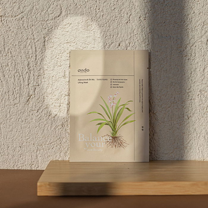 Ondo Beauty 36.5 Mascarilla Lifting Tang-Tang con Adenosina y Extracto de Zhi Mu, Reafirmante Antiedad, 25 ml