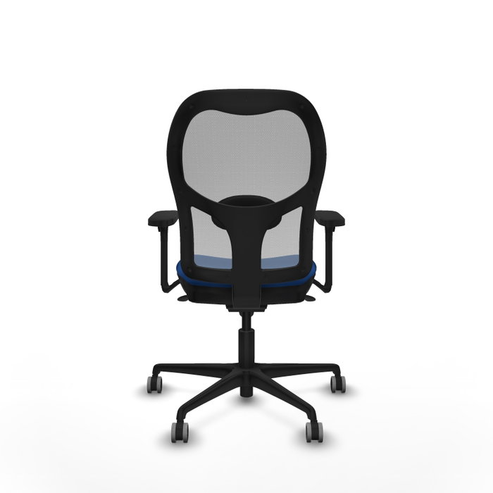 PIQUERAS Y CRESPO Silla de oficina Jorquera con mecanismo Sincro, Azul y Gris