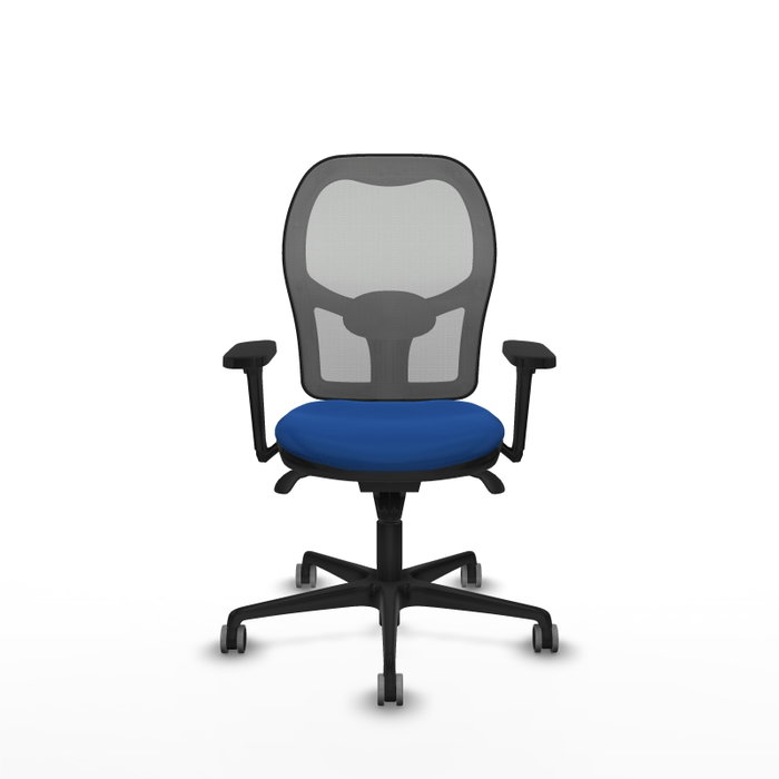 PIQUERAS Y CRESPO Silla de oficina Jorquera con mecanismo Sincro, Azul y Gris