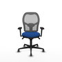 PIQUERAS Y CRESPO Silla de oficina Jorquera con mecanismo Sincro, Azul y Gris