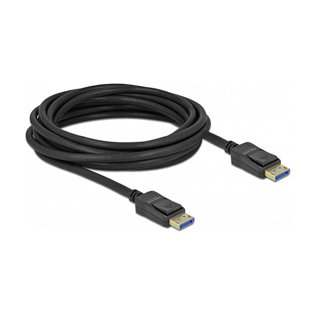 DeLOCK Cable DisplayPort 2.0 8K 60 Hz 40 Gbps, 5 Metros, Negro, 10240 x 4320 Pixeles, Versión HDCP 2.3 DeLOCK Cable DisplayPort 2.0 8K 60 Hz 40 Gbps, 5 Metros, Negro, 10240 x 4320 Pixeles, Versión HDCP 2.3