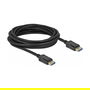 DeLOCK Cable DisplayPort 2.0 8K 60 Hz 40 Gbps, 5 Metros, Negro, 10240 x 4320 Pixeles, Versión HDCP 2.3