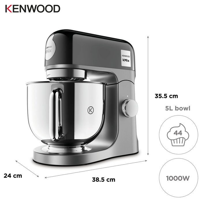Kenwood kMix KMX760BC Batidora de cocina metálica (plata/negro)