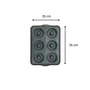 Zenker Molde 6 Donuts Silicone 36x26 cm Negro Reforzado Fibra de Vidrio ZEN5051126855390