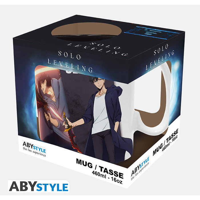 ABYstyle Taza Solo Leveling Jinwoo & Igris Oficial - Taza de Cerámica 460 ml