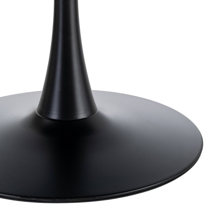 Mesa Comedor Negro Dm-Metal 100 X 100 X 75 cm