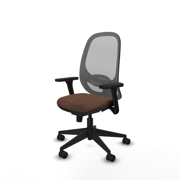PIQUERAS Y CRESPO Silla de oficina Cilanco con mecanismo Sincro, Marrón y Gris PIQUERAS Y CRESPO Silla de oficina Cilanco con mecanismo Sincro, Marrón y Gris