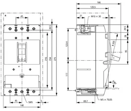 EATON ELECTRIC NZMN3-VE250 Interruptor de potencia de 3 polos 250A