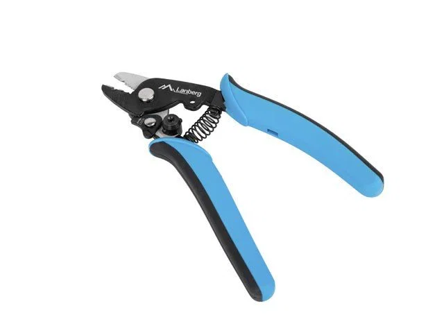 Lanberg NT-0105 Pelacables de fibra óptica 3 orificios Negro, Azul