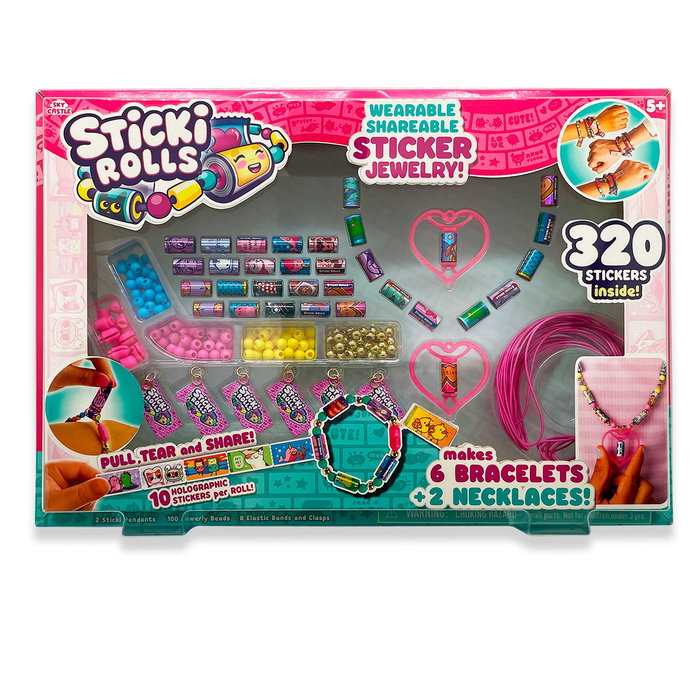 Famosa Sticki Rolls Set de Pulseras con Temática Hawaii y Pegatinas Kawaii Famosa Sticki Rolls Set de Pulseras con Temática Hawaii y Pegatinas Kawaii