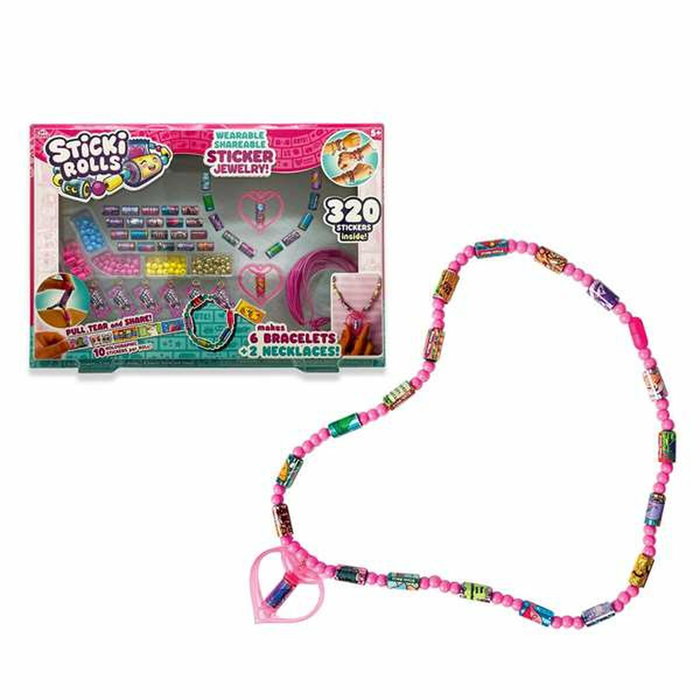 Famosa Sticki Rolls Set de Pulseras con Temática Hawaii y Pegatinas Kawaii Famosa Sticki Rolls Set de Pulseras con Temática Hawaii y Pegatinas Kawaii