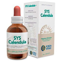 FORZA VITALE Sys.Calendula - Gotas de Caléndula 50ml - Extracto Floral para Acción Emoliente y Lenitiva