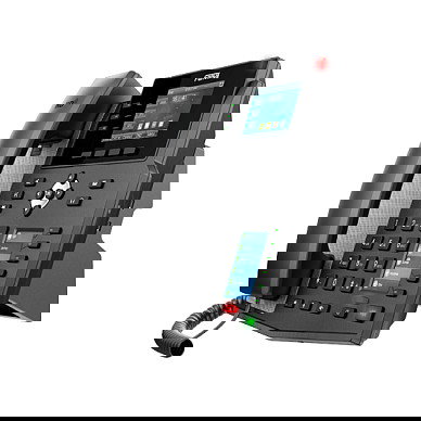 Fanvil X4U V2 Teléfono IP VoIP PoE 12 Líneas LCD 7.11 cm Negro