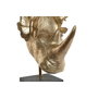 DKD Home Decor Figura de Rinoceronte en Resina Dorado