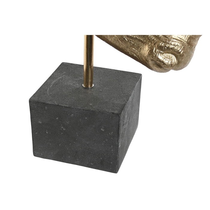 DKD Home Decor Figura de Rinoceronte en Resina Dorado DKD Home Decor Figura de Rinoceronte en Resina Dorado