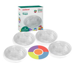 MINILAND Juego Educativo Miniland Translucent Trays