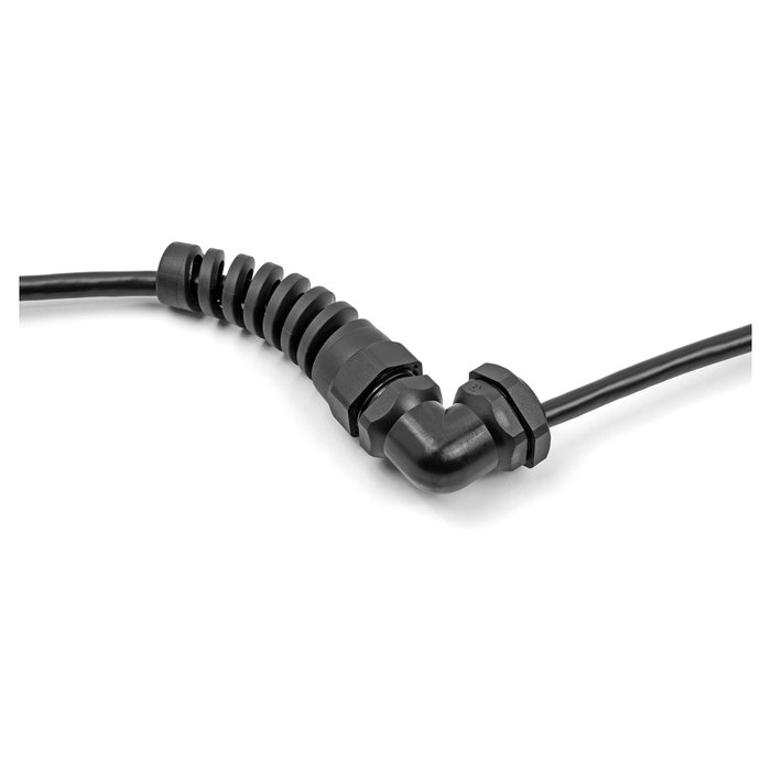 DeLOCK Prensaestopas con alivio de tensión 90° PG11 negro