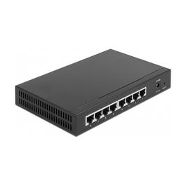 DELOCK Conmutador 2.5 Gigabit Ethernet 8 Puertos, Full Duplex, con Control de Flujo