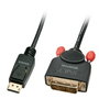Lindy Cable DisplayPort a DVI de 0,5 m Negro