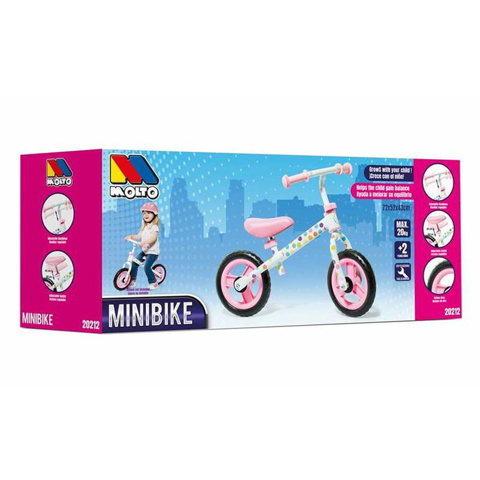Molto Bicicleta sin pedales rosa