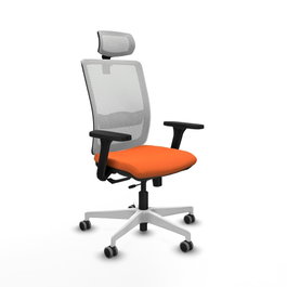 PIQUERAS Y CRESPO Silla de oficina Haches Naranja y Blanco