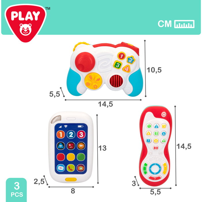 PLAY Set de mandos y teléfono de juguete con luz y sonido PLAY Set de mandos y teléfono de juguete con luz y sonido