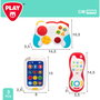PLAY Set de mandos y teléfono de juguete con luz y sonido