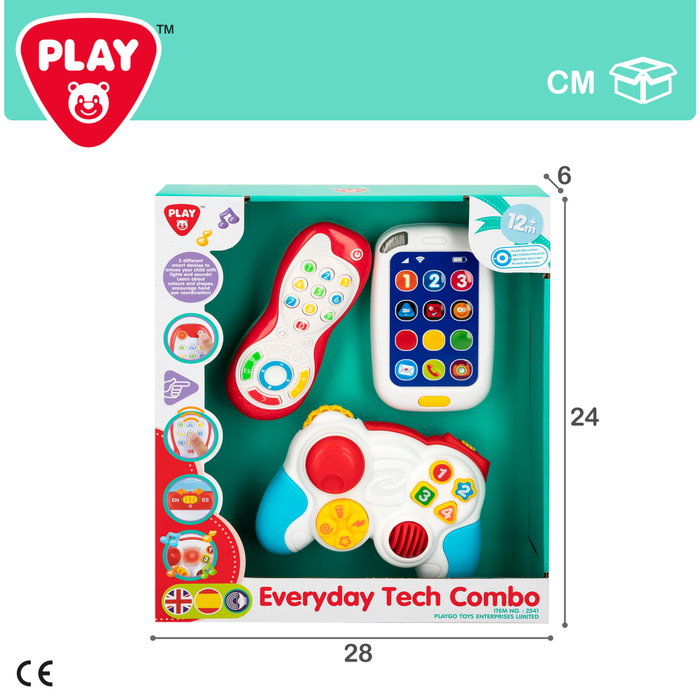 PLAY Set de mandos y teléfono de juguete con luz y sonido PLAY Set de mandos y teléfono de juguete con luz y sonido