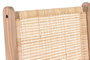 DKD Home Decor Silla de Teca y Ratán Natural