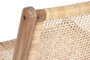 DKD Home Decor Silla de Teca y Ratán Natural