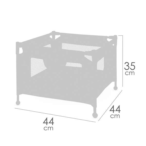 Decuevas Conjunto Trona-Parque para Niños de 3+ Años, Fabricado en Metal, Plástico y Poliéster
