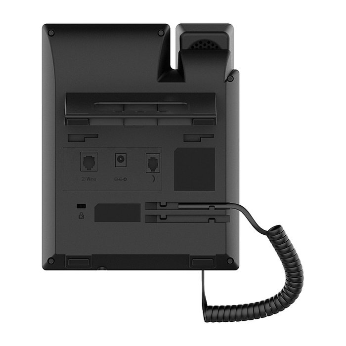 Fanvil H1-2 Teléfono IP Hotel Negro 2 Líneas Escritorio/Pared PoE VoIP SIP RJ-9 Ethernet