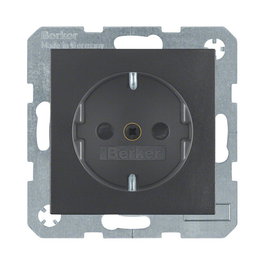 Berker 4723 16 06 Enchufe Schuko, Antracita, B1, 10 Piezas