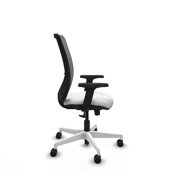 PIQUERAS Y CRESPO Silla de oficina Zulema con mecanismo Sincro, Blanco y Gris PIQUERAS Y CRESPO Silla de oficina Zulema con mecanismo Sincro, Blanco y Gris