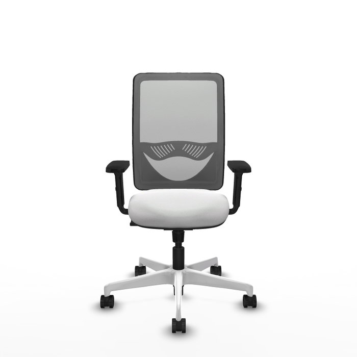 PIQUERAS Y CRESPO Silla de oficina Zulema con mecanismo Sincro, Blanco y Gris PIQUERAS Y CRESPO Silla de oficina Zulema con mecanismo Sincro, Blanco y Gris