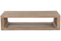 DKD Home Decor Mesa Centro Minimal bs1c25 Natural 71 x 35 x 140 cm Olmo Macizo