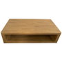 DKD Home Decor Mesa Centro Minimal bs1c25 Natural 71 x 35 x 140 cm Olmo Macizo