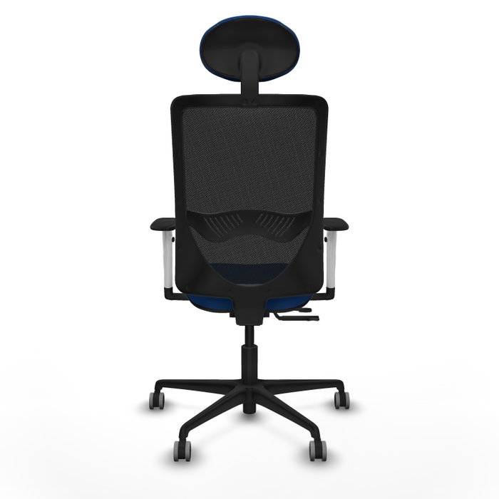 PIQUERAS Y CRESPO Silla de oficina Zulema con mecanismo Sincro/Traslack, Azul y Negro
