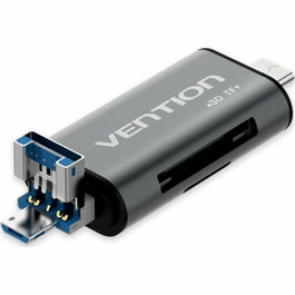 Vention Lector de Tarjetas Externo USB 3.0 Gris CCHH0