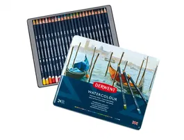 Derwent Lápices De Colores Inktense Caja Metálica De 24 Surtidos
