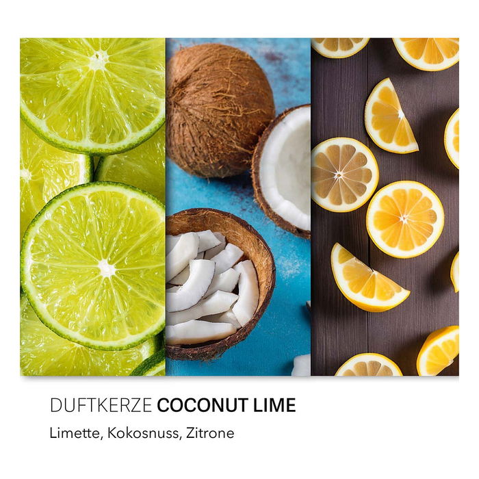 HARIBO CANDLE Duftkerze Coconut Lime 300g - Vela Aromática con Fragancia de Coco y Lima